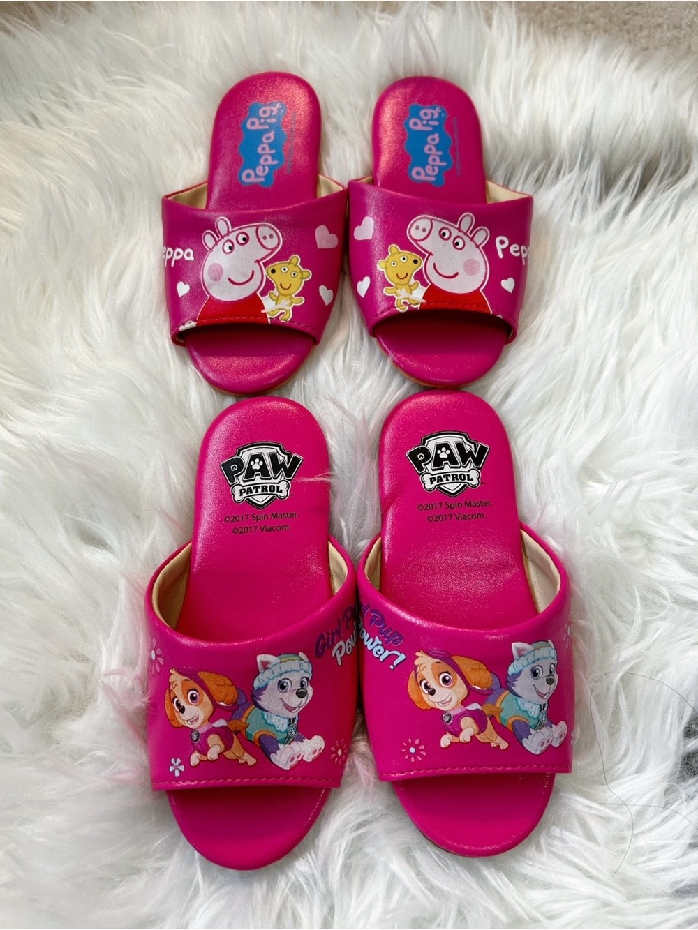 Paw Patrol & Peppa Pig Set of Slippers